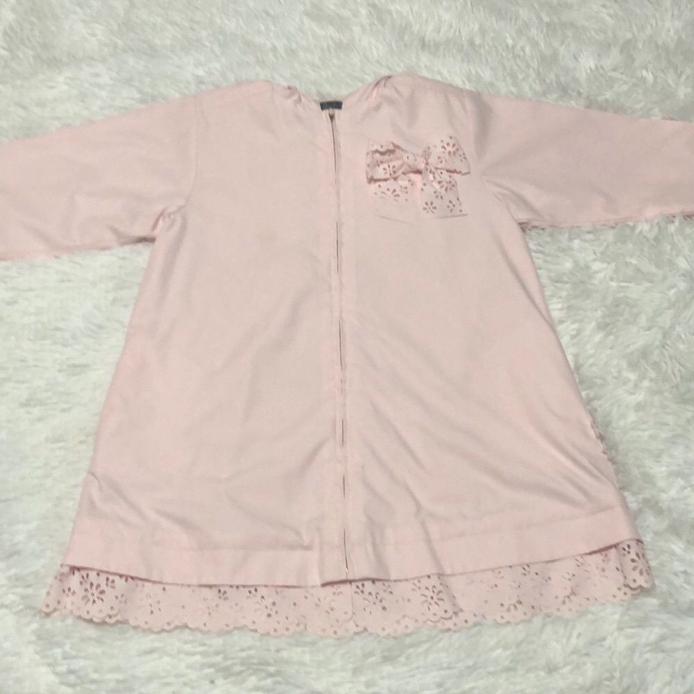 Lili Gaufrette Pink Zip Up Light Weight Jacket, Size 4